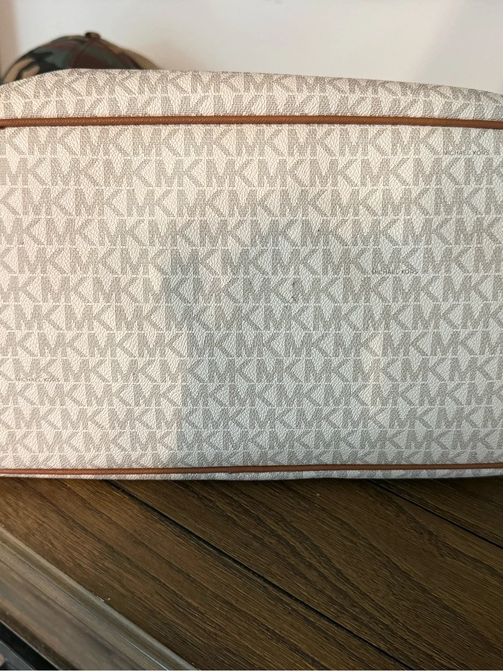 Michael Kors White & Brown Logo